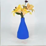 NIH BLUE ELEGANT GIFT AND DECORATIVE CERAMIC VASE.