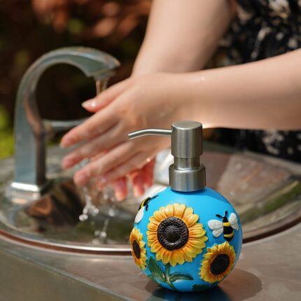 NIH Hand-Painted Metallic Gold Ceramic Vase