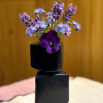 NIH Long 1 ft Ceramic vase with Box Design.