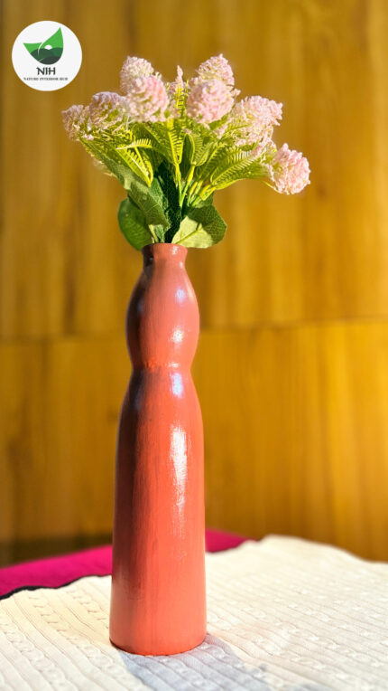 NIH Home Decor 1.5 Ft Ceramic Hand-made Vase with Unique Design.
