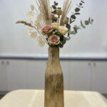 NIH handmade leaf design ceramic 1.5 ft vase