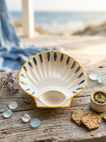 NIH Hand-made Shell-Inspired Ceramic Plate