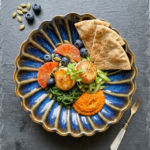 NIH Blue Sine Bowl in a large size. 🍽️🔵